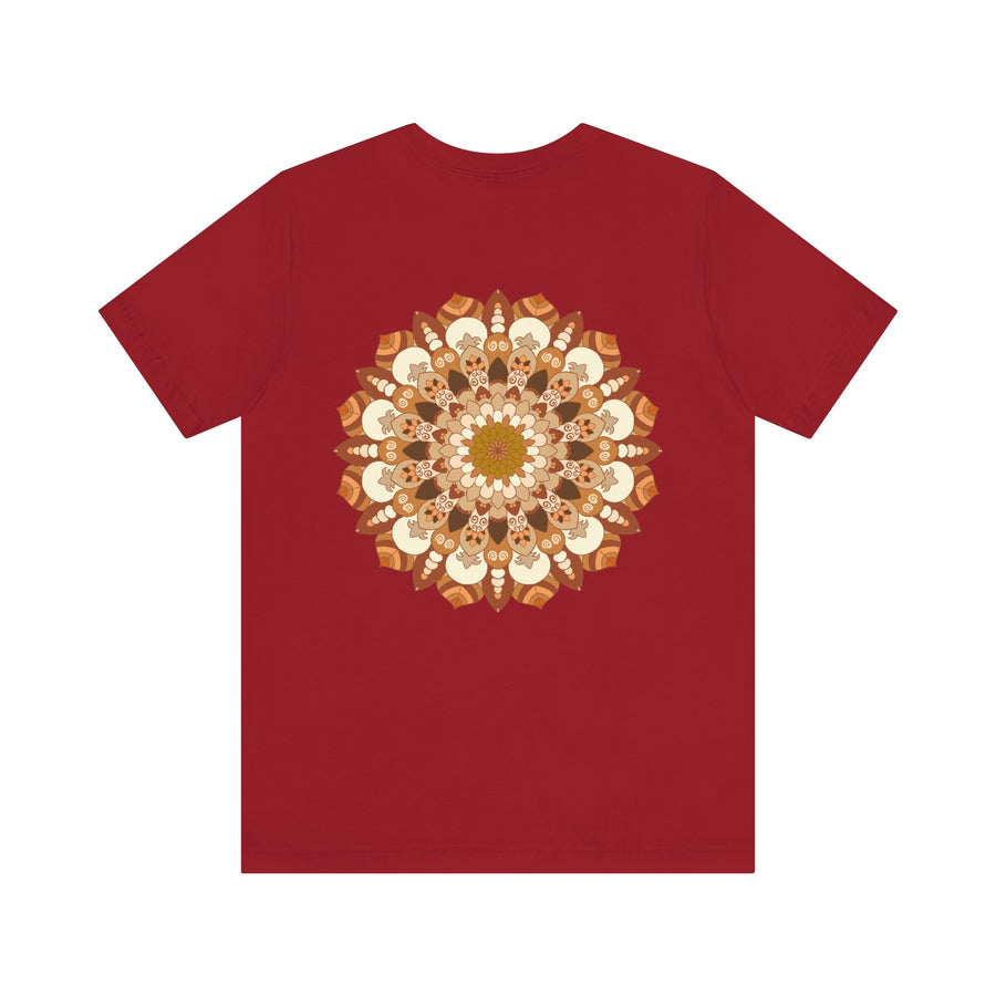 A beautiful Mandala Tee featuring intricate spiritual designs for peace and harmony