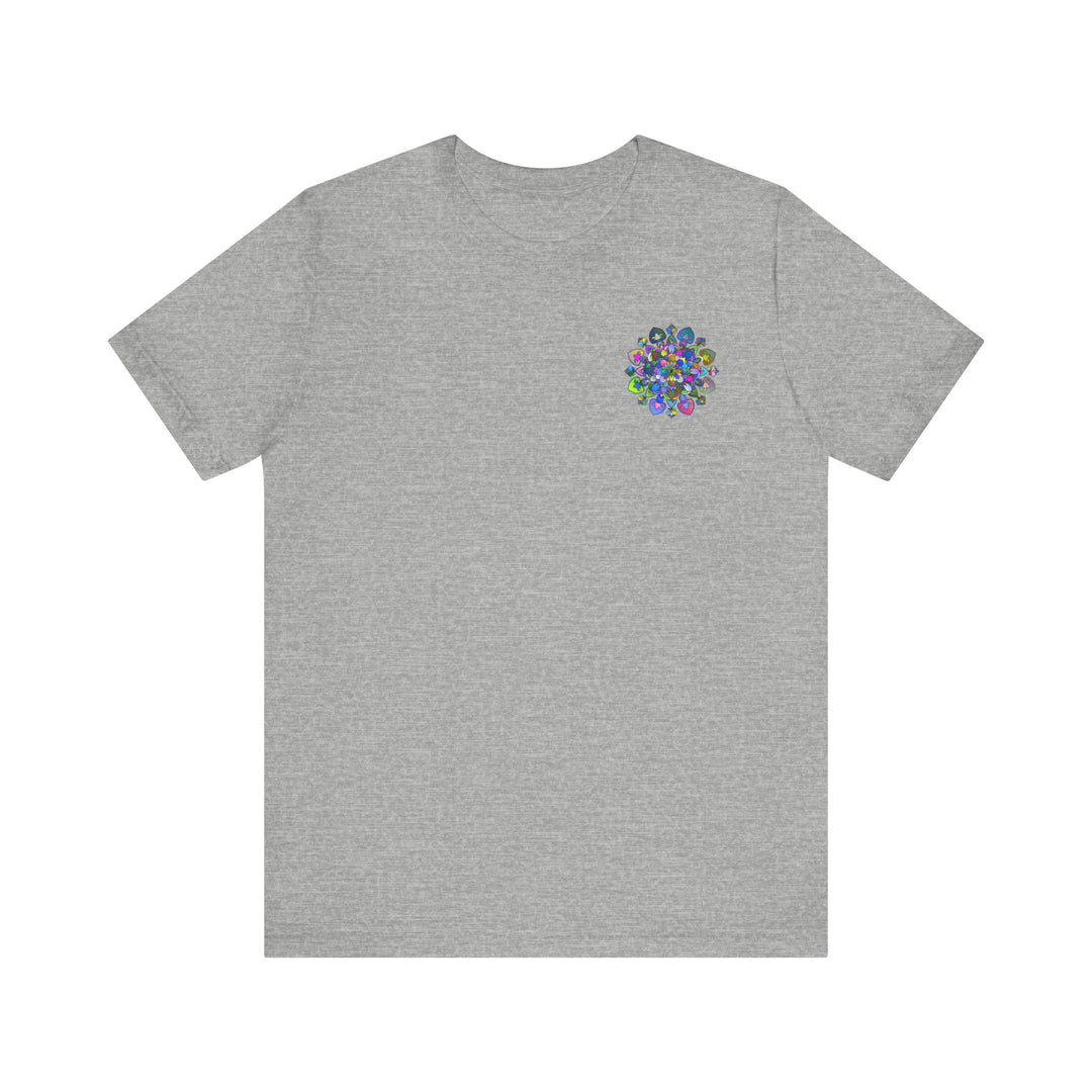 Vibrant mandala tee representing peace and spiritual balance