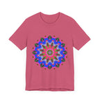 Vibrant and intricate colorful mandala geometric design t-shirt for men and women