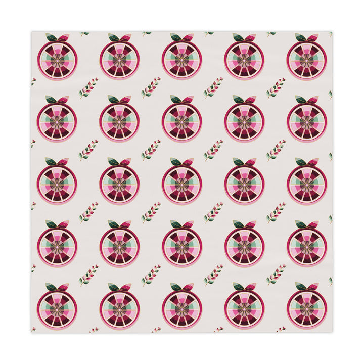 Citrus Blossom Tablecloth — Pink Grapefruit Patterned Table Linen