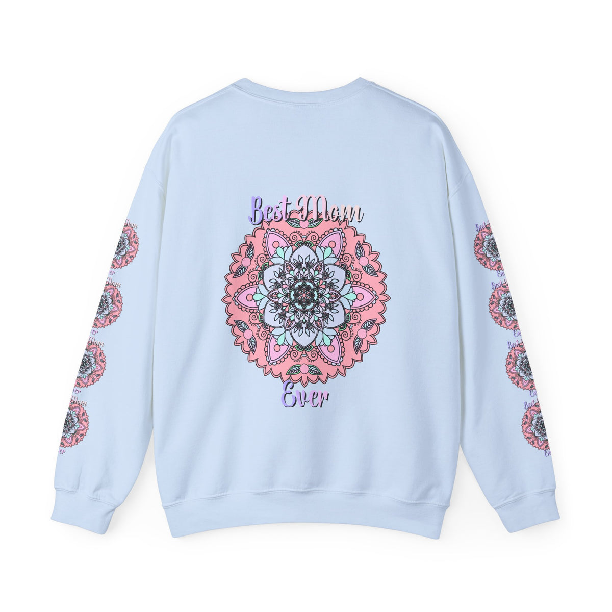 Felpa con stampa Mandala intricata "La mamma migliore di sempre"