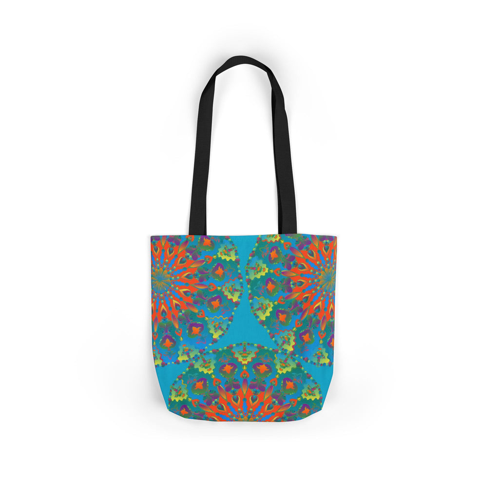 Canvas Tote Bag in Bright Tropical Colors for Summer Fun