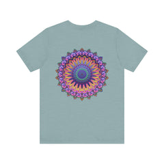 Vibrant Mandala T-Shirt featuring intricate spiritual design for peace and harmony