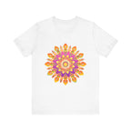 Vibrant Mandala T-Shirt with intricate, colorful design and eye-catching details