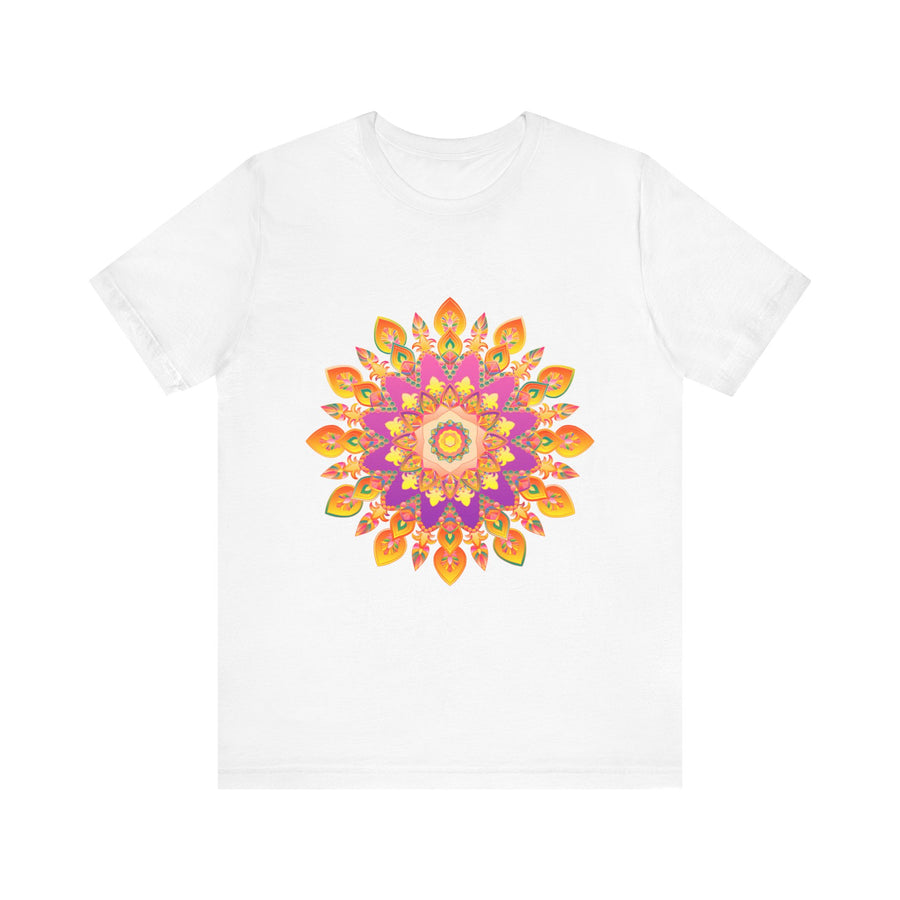 Vibrant Mandala T-Shirt with intricate, colorful design and eye-catching details