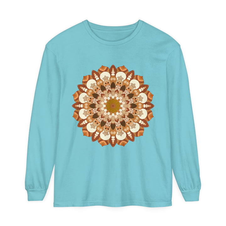 Beautiful and detailed mandala design long sleeve t-shirt for men and women