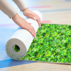 Grüne Farbtöne Mandala Schaumstoff-Yogamatte
