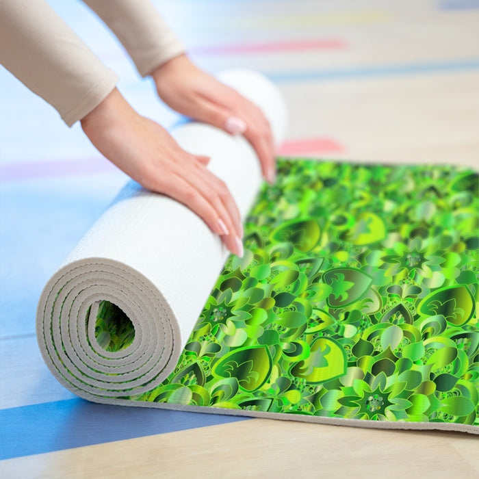 Green Shades Mandala Foam Yoga Mat