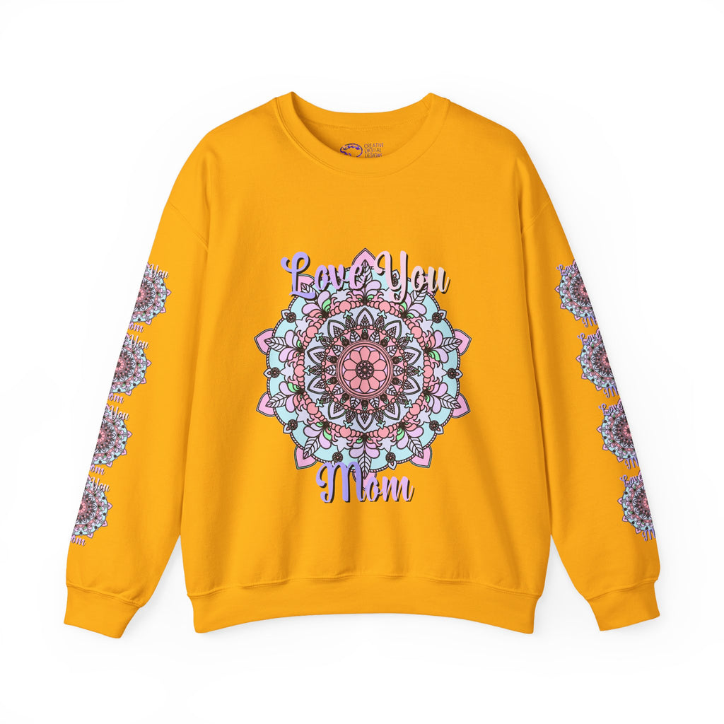 Felpa Mandala per la Mamma con Design Accorato dai Toni Tenui