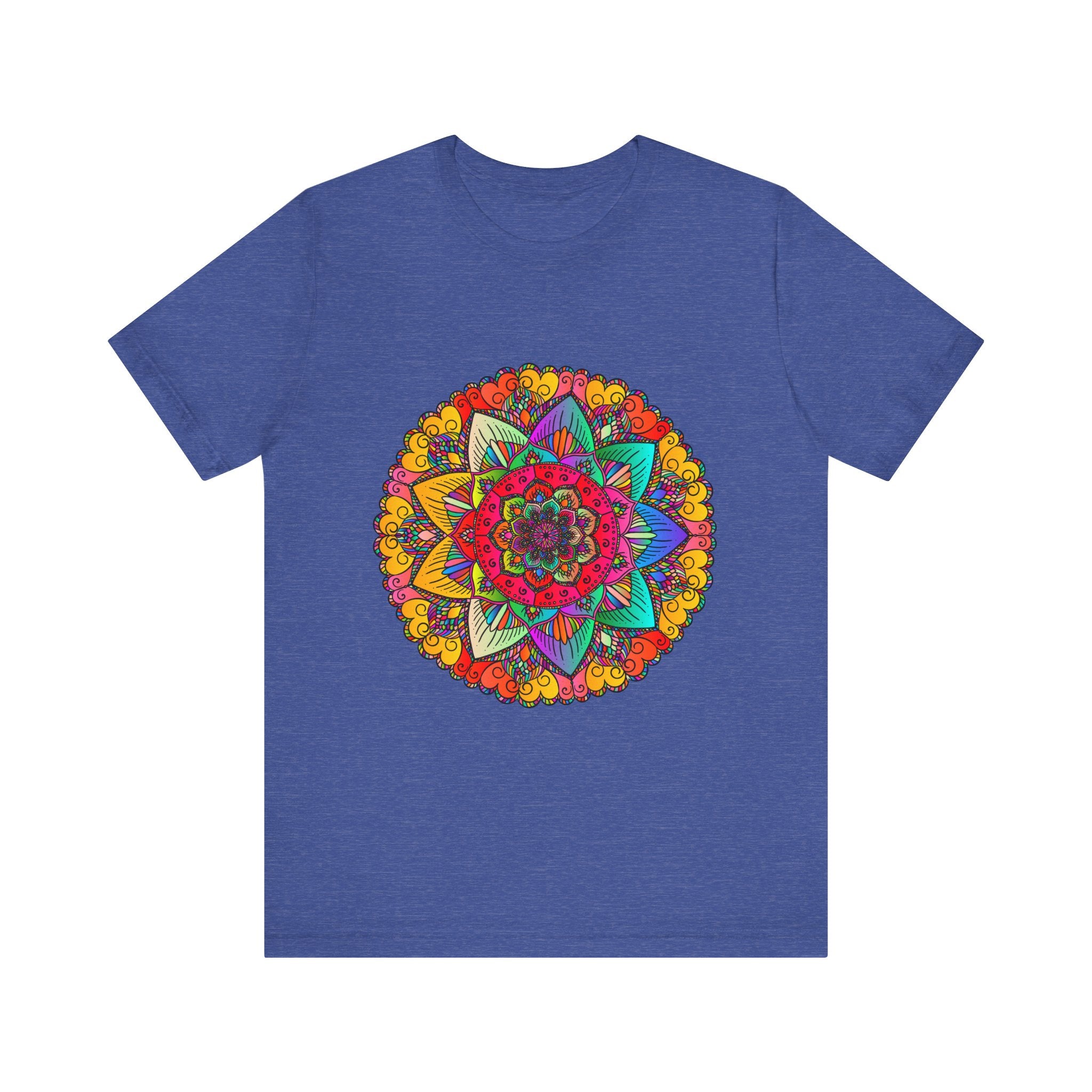 Colorful Mandala Tee with Intricate Elephant Design