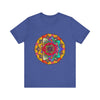 Colorful Mandala Tee with Intricate Elephant Design