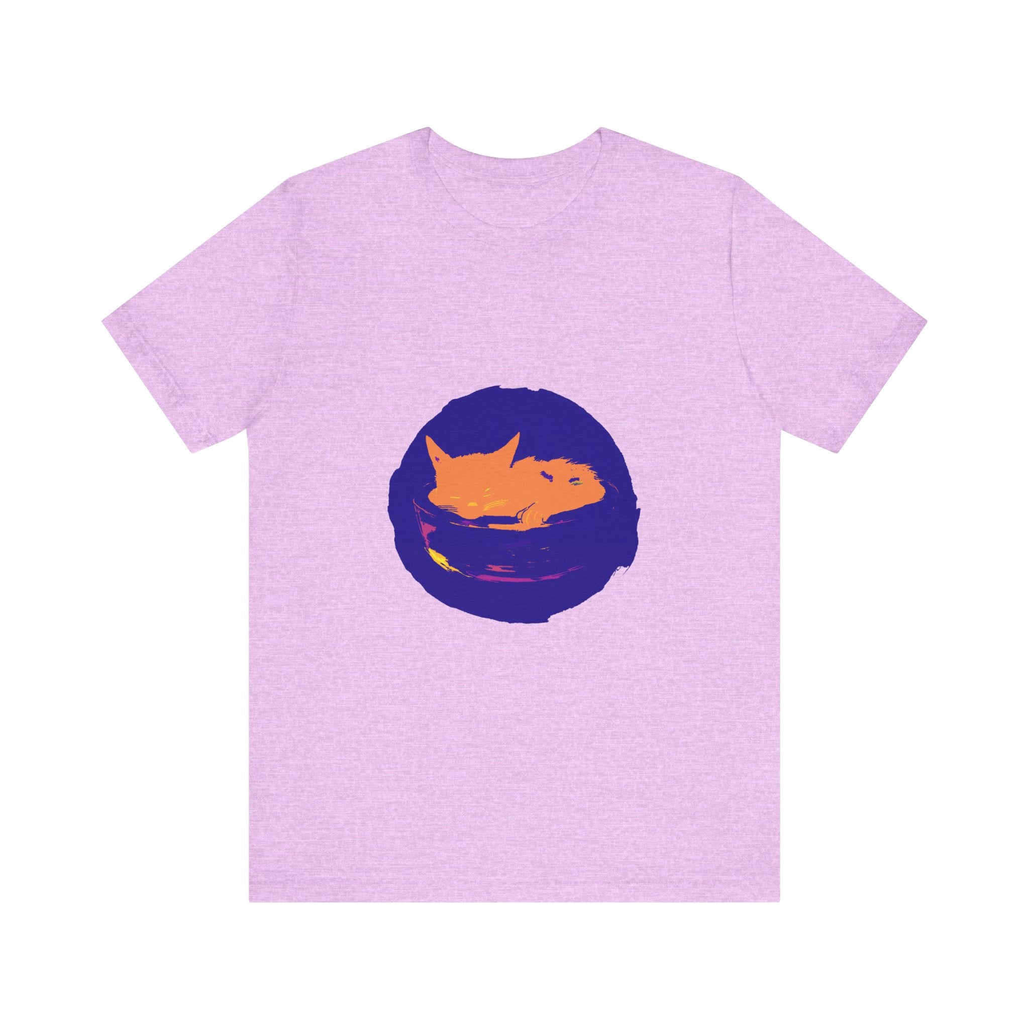 Black Cat Mystery Sleep T-Shirt featuring a unique design with a striking black cat graphic, perfect for cozy nights and cat lovers