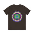 Vibrant Mandala Tee featuring a colorful, intricate design perfect for adding a pop of excitement to any outfit