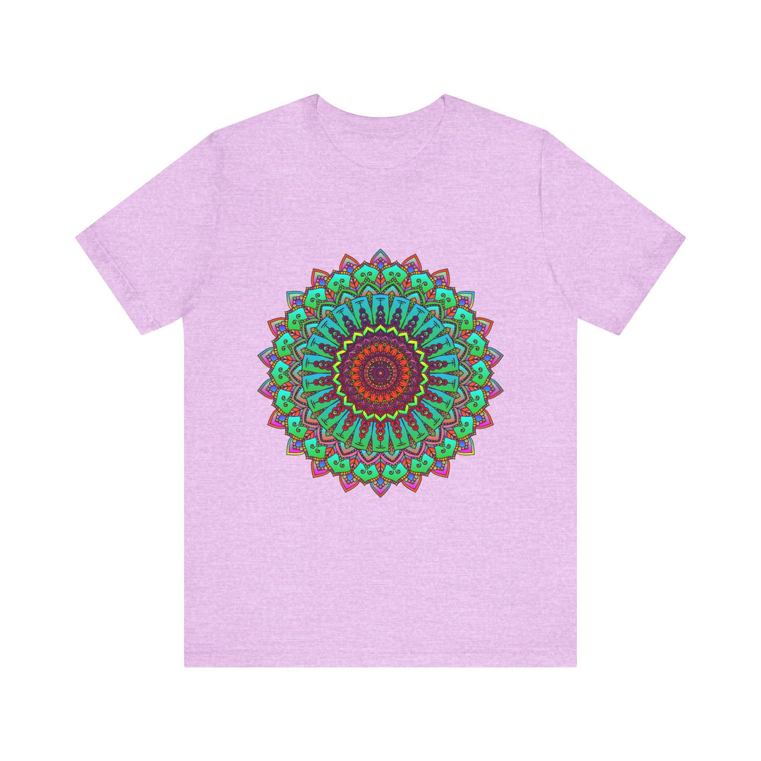 Vibrant Mandala Tee featuring Colorful Spiritual Art design on a T-shirt