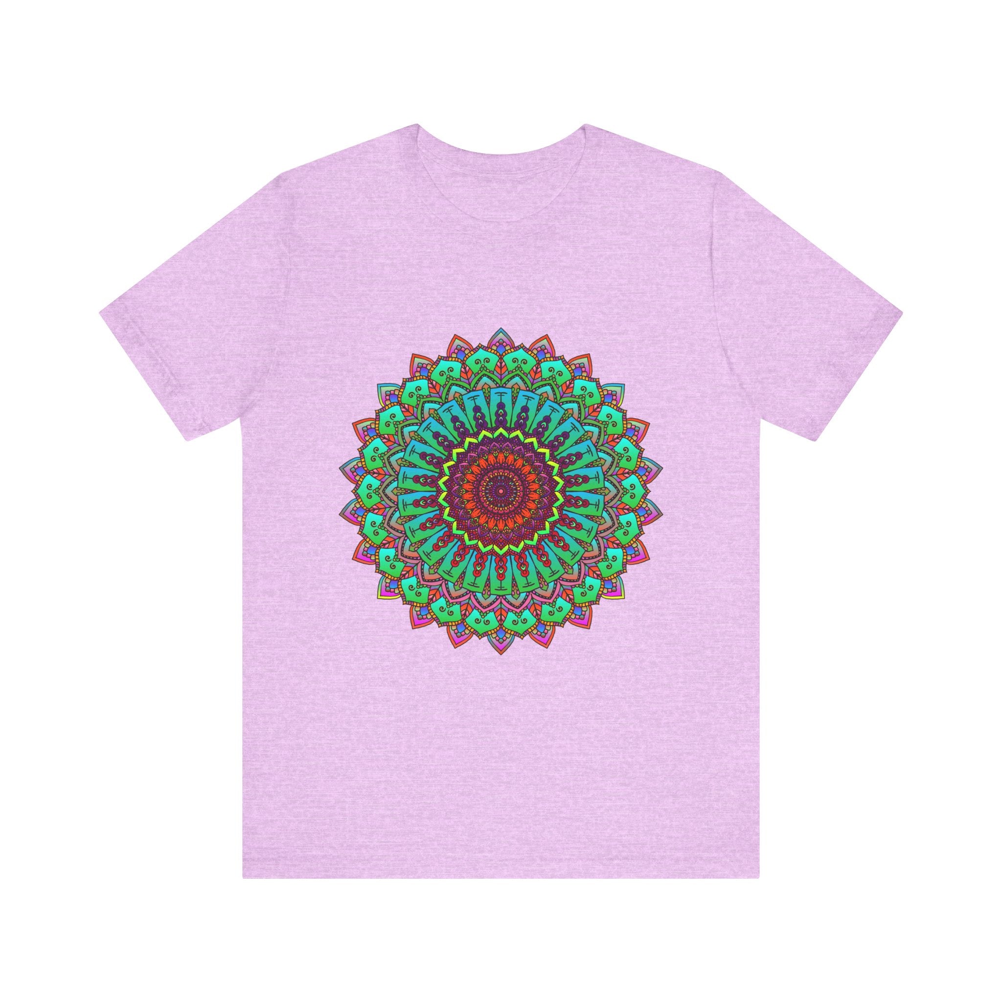 Vibrant Mandala Tee featuring Colorful Spiritual Art design on a T-shirt