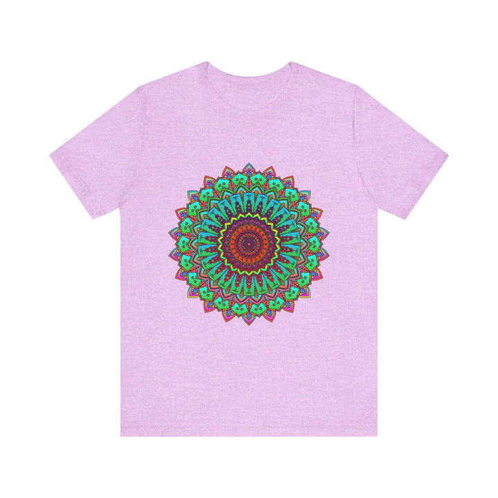 Vibrant Mandala Tee featuring Colorful Spiritual Art design on a T-shirt