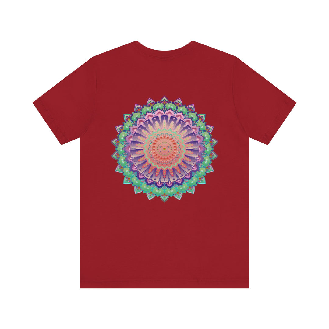 Beautifully designed Mandala Tee promoting spiritual peace and harmony through intricate patterns and calming colors