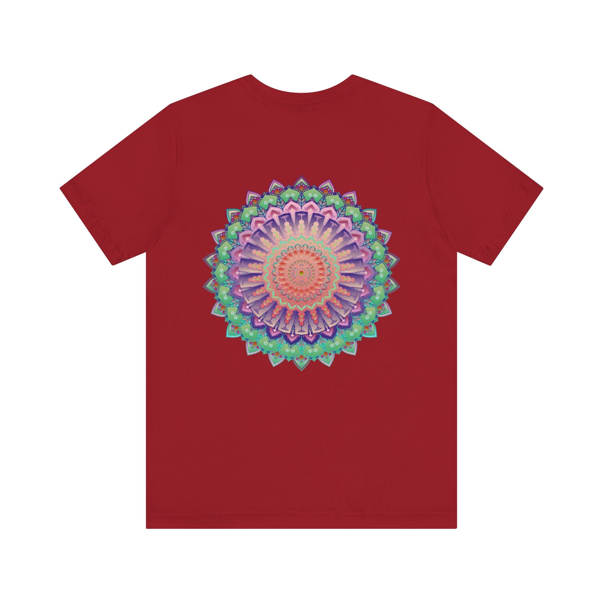 Beautifully designed Mandala Tee promoting spiritual peace and harmony through intricate patterns and calming colors