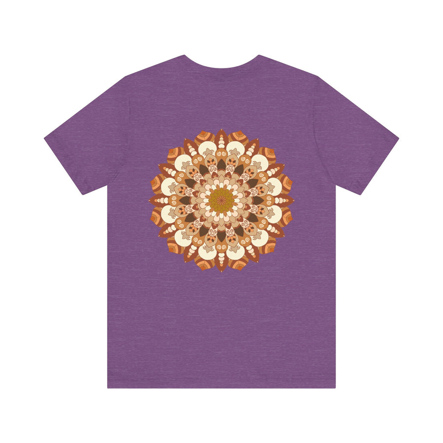 Colorful Mandala Tee featuring intricate geometric patterns for spiritual peace and harmony
