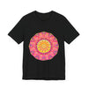 Vibrant Mandala T-Shirt featuring a colorful and symmetrical design, perfect for adding a pop of color to your wardrobe