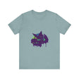 Black Cat Mystery - Colorful Paint Splatter T-Shirt with vibrant and dynamic design on black fabric