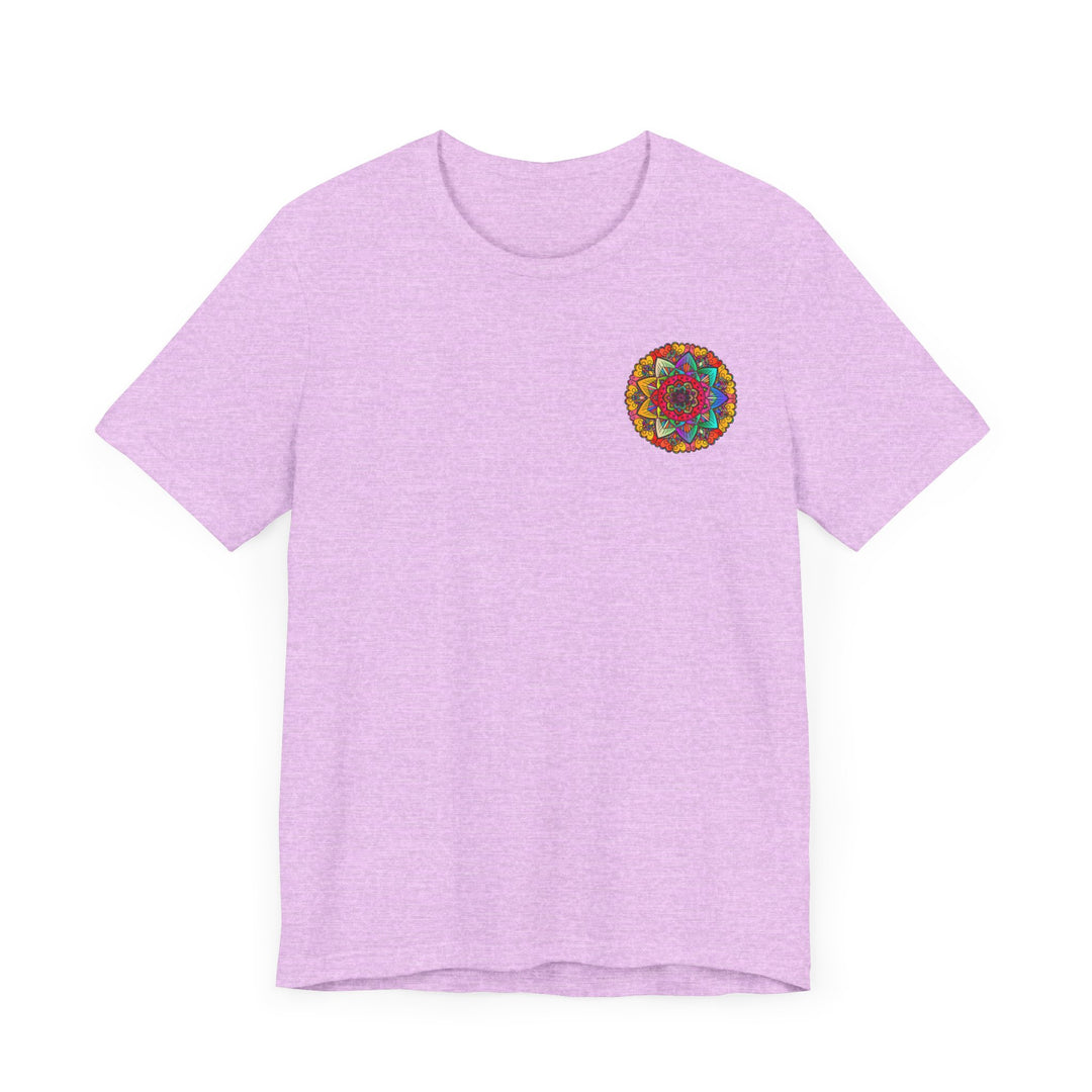 Colorful Mandala Peace & Harmony T-Shirt with Spiritual Design and Vibrant Colors