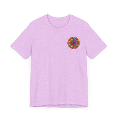 Colorful Mandala Peace & Harmony T-Shirt with Spiritual Design and Vibrant Colors