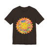 Intricate Mandala Tee in vibrant colors, perfect for a peaceful and stylish look