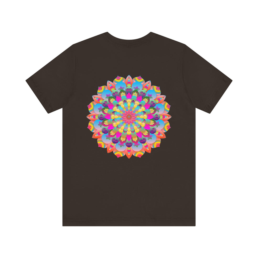 Colorful Mandala Tee with Intricate Patterns and Peaceful Vibes