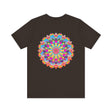 Colorful Mandala Tee with Intricate Patterns and Peaceful Vibes