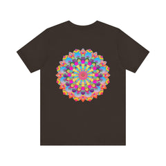 Colorful Mandala Tee with Intricate Patterns and Peaceful Vibes