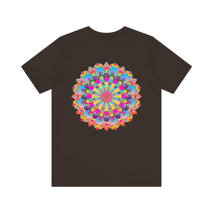 Colorful Mandala Tee with Intricate Patterns and Peaceful Vibes