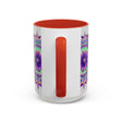Vibrant Mandala Art Mug in Light Grey with intricate floral and geometric patterns, perfect for sipping hot beverages in style and adding a pop of color to your kitchen decor