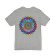 Vibrant Mandala Tee featuring intricate spiritual design for peace and harmony