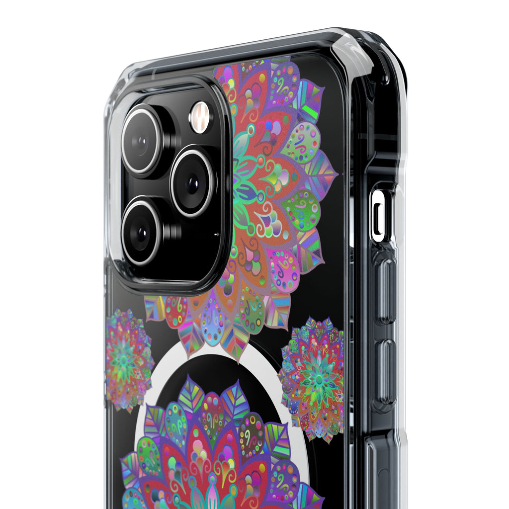 A sophisticated and intricate Mandala-inspired MagSafe®-Compatible iPhone 14/15 Impact Case