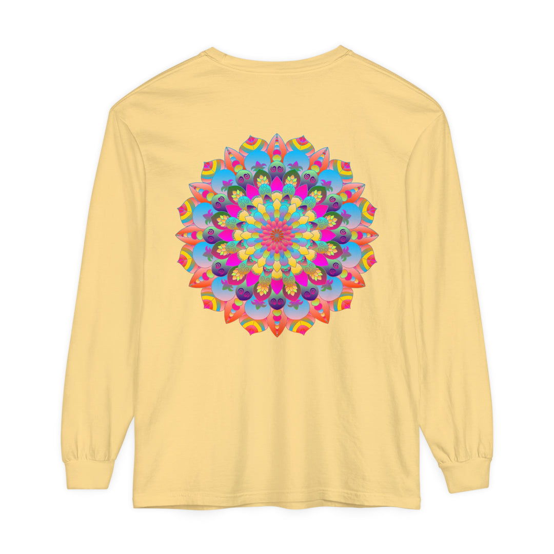 Colorful Mandala Long Sleeve T-Shirt - Psychedelic Art 45