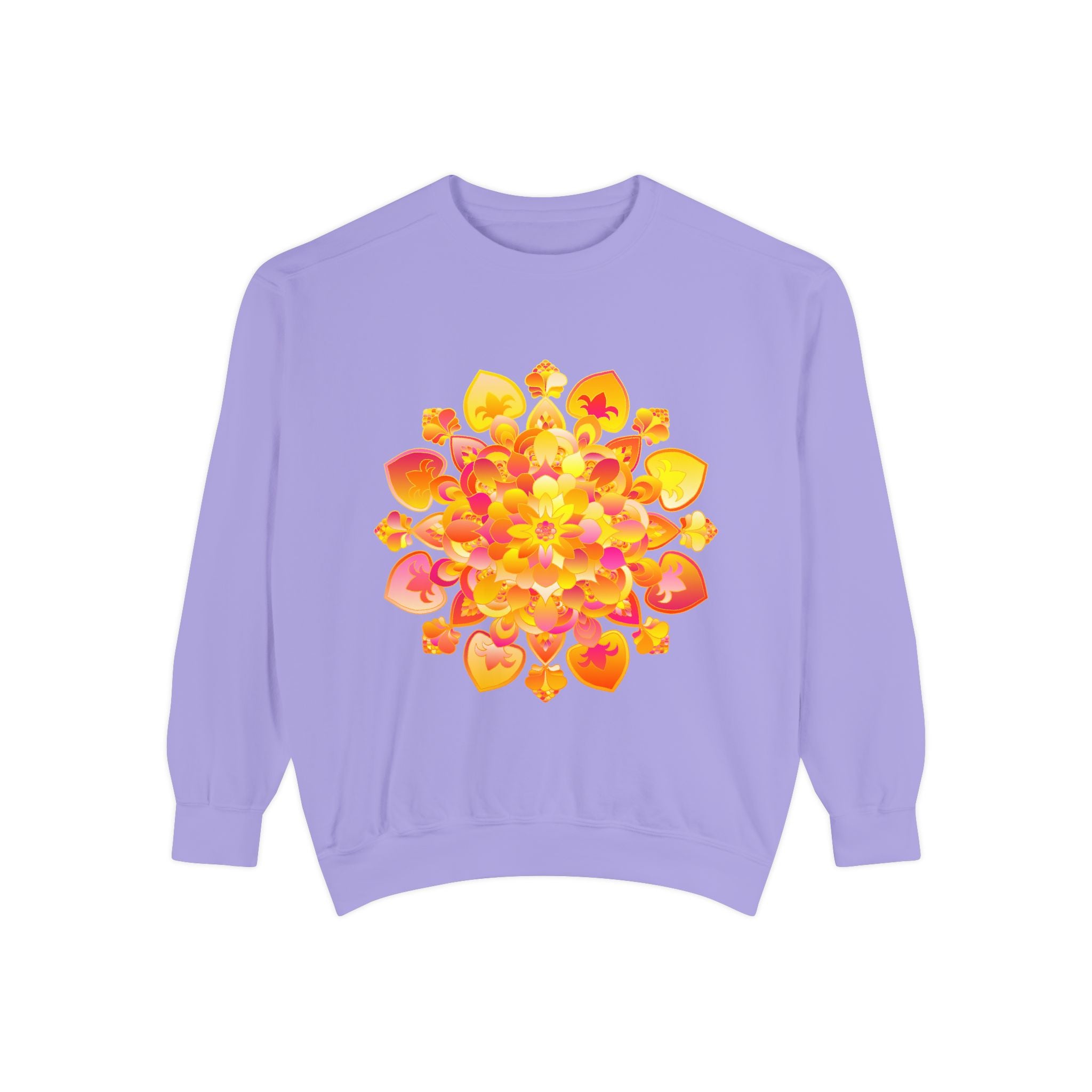 Mandala Sweatshirt with colorful and intricate design for yoga practitioners