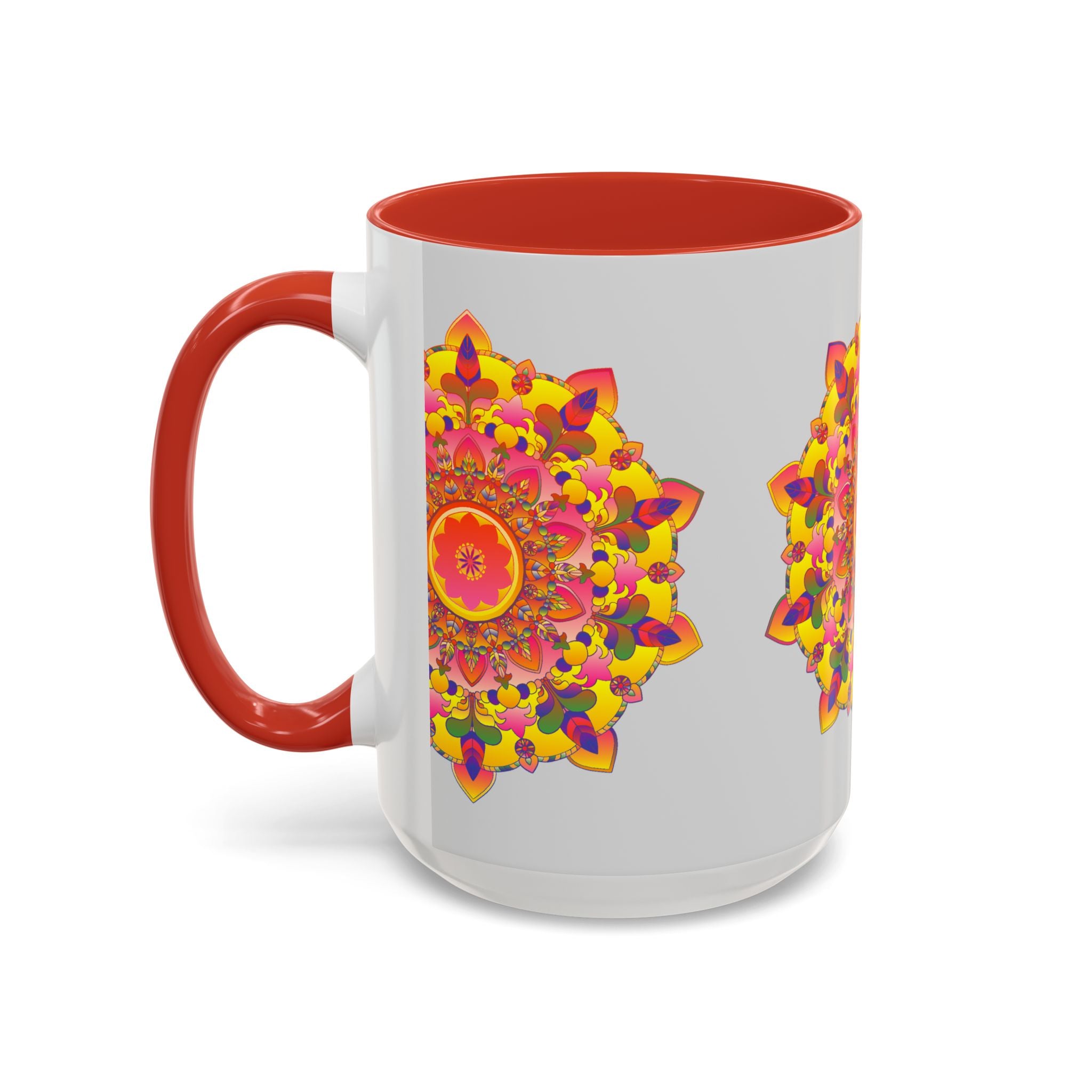 Colorful and intricate Mandala Art Mug featuring vibrant and detailed patterns