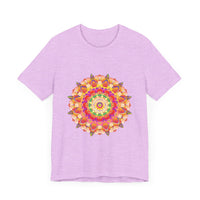 Vibrant Mandala T-Shirt featuring intricate and colorful design, perfect for adding a pop of unique style to your wardrobe