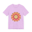 Vibrant Mandala T-Shirt featuring intricate and colorful design, perfect for adding a pop of unique style to your wardrobe
