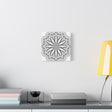 Handmade Mandala Art - Black & White Wall Art - Matte Canvas, Stretched, 125 alt text 12