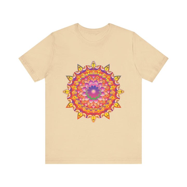 Colorful and intricate Vibrant Mandala Tee featuring psychedelic art design