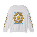 First Year Wedding Anniversary Gift unisex heavy blend crewneck sweatshirt in paper anniversary theme