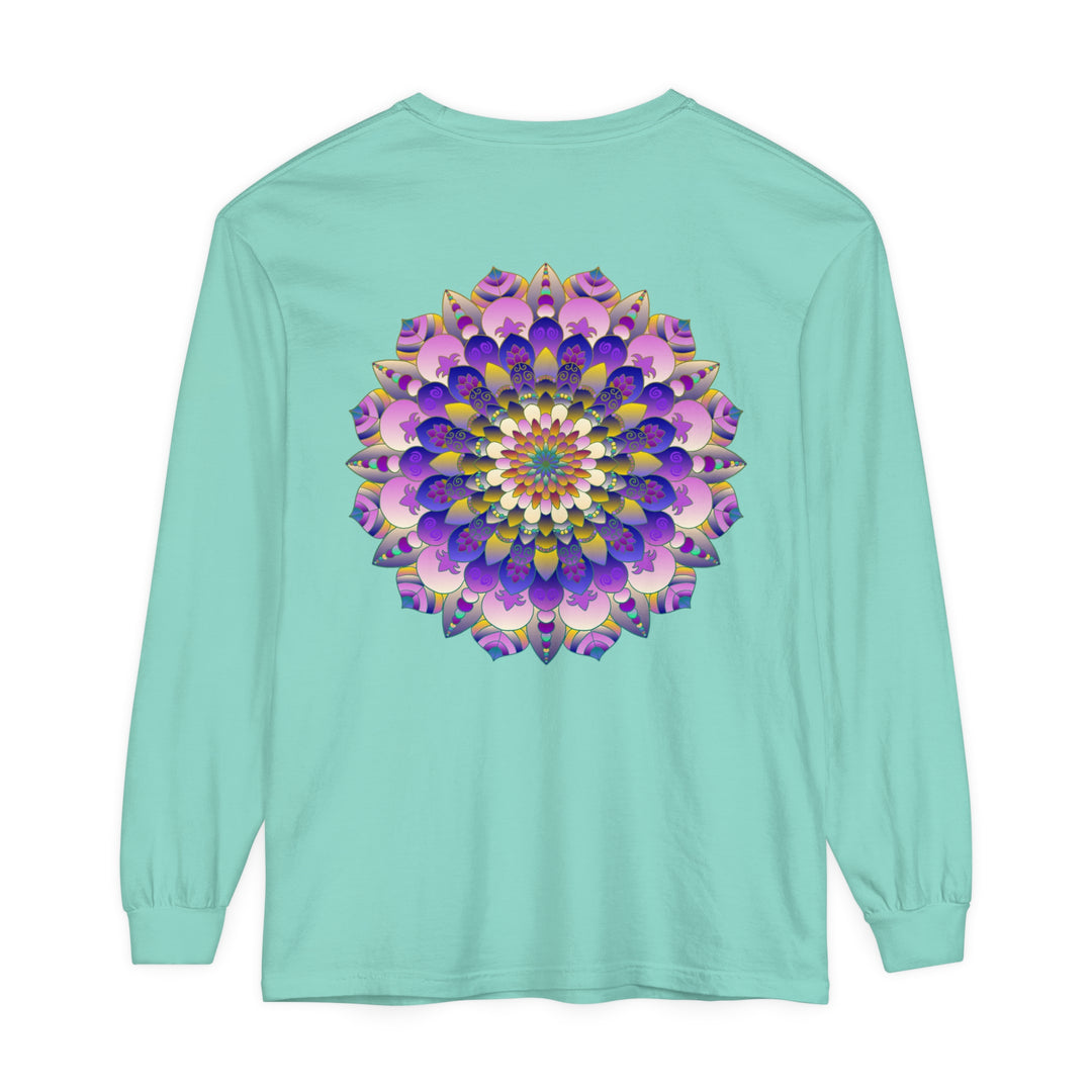 Colorful Mandala Long Sleeve T-Shirt - Psychedelic Art image 66