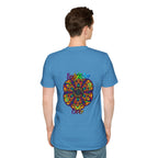 Beautiful hand-drawn mandala art gift for sister unisex softstyle t-shirt