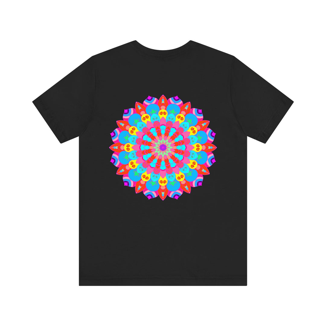 Beautiful Vibrant Mandala Tee with intricate design representing spiritual peace and harmony, perfect for bringing positive energy into your wardrobe