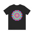 Beautiful Vibrant Mandala Tee with intricate design representing spiritual peace and harmony, perfect for bringing positive energy into your wardrobe