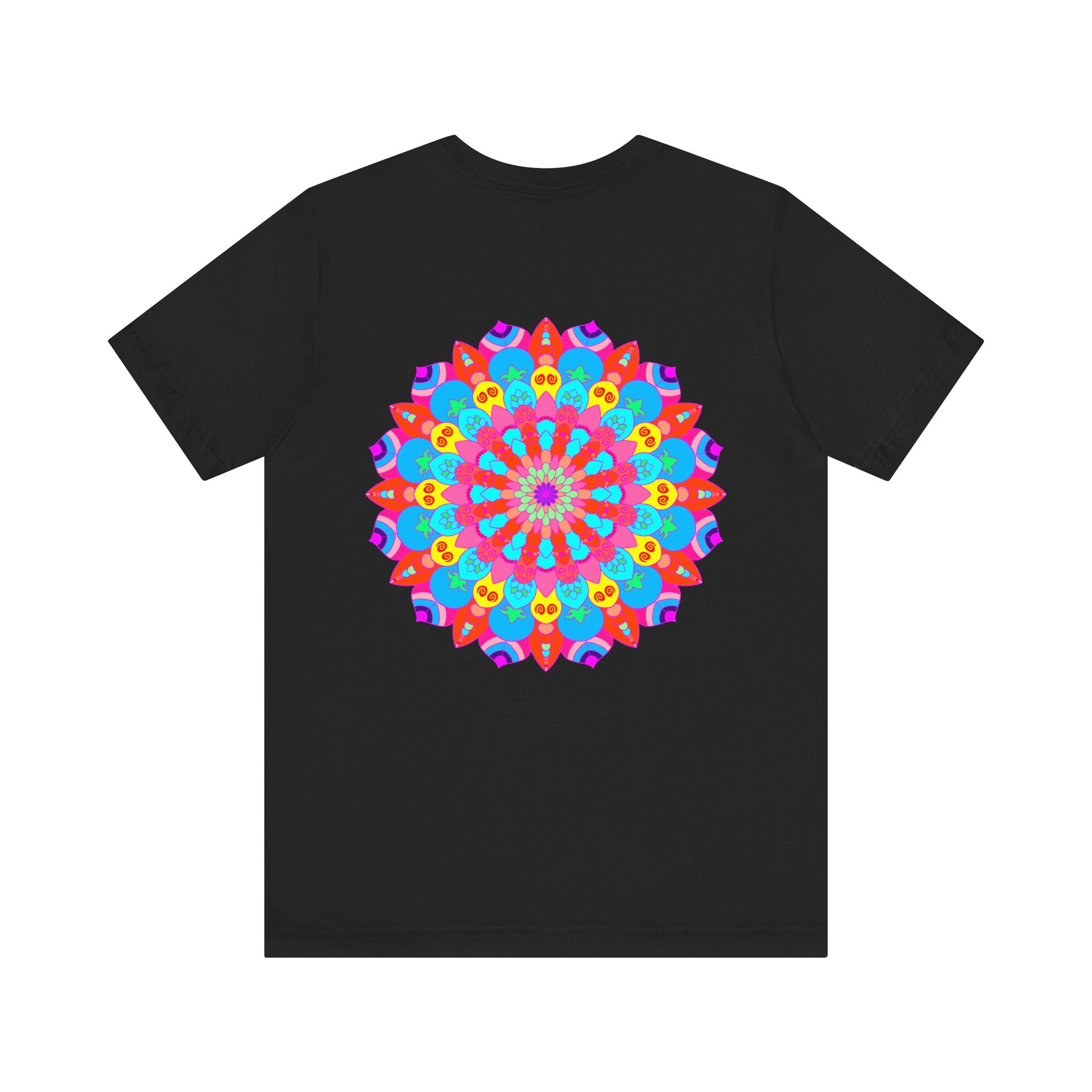 Beautiful Vibrant Mandala Tee with intricate design representing spiritual peace and harmony, perfect for bringing positive energy into your wardrobe