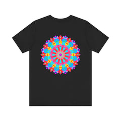 Beautiful Vibrant Mandala Tee with intricate design representing spiritual peace and harmony, perfect for bringing positive energy into your wardrobe