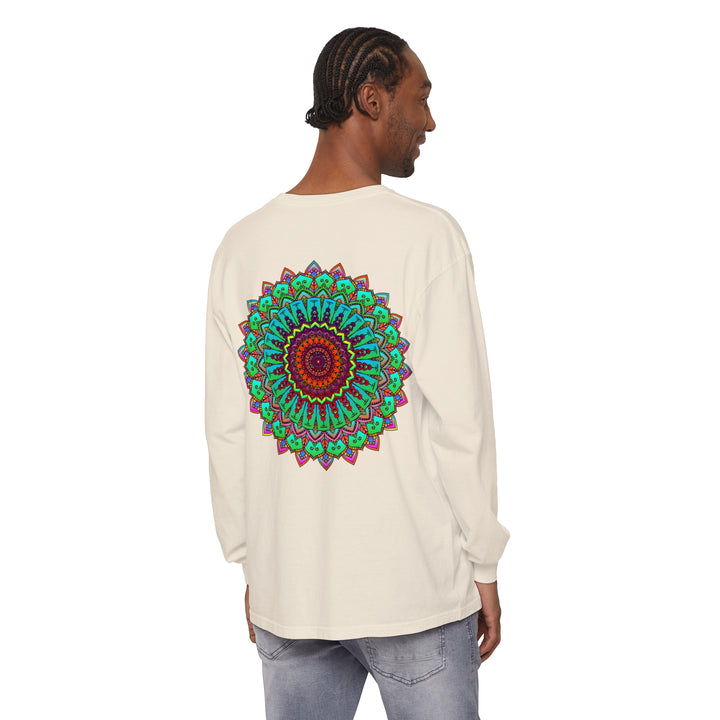 Vibrant Mandala Long Sleeve T-Shirt - Spiritual Art 65